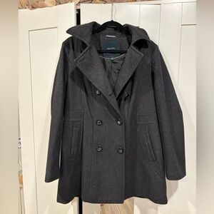 Nautica Charcoal Grey Pea Coat